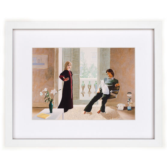 David Hockney Mr and Mrs (framed print)