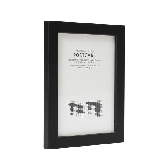 Black postcard frame