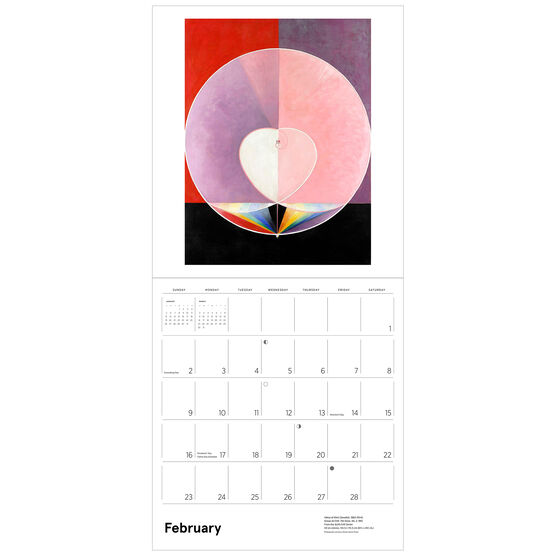 Hilma af Klint Original Abstraction 2025 wall calendar Calendars