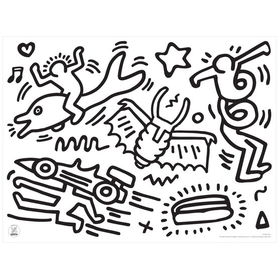 Keith Haring colouring placemats | Homewares | Tate Shop | Tate