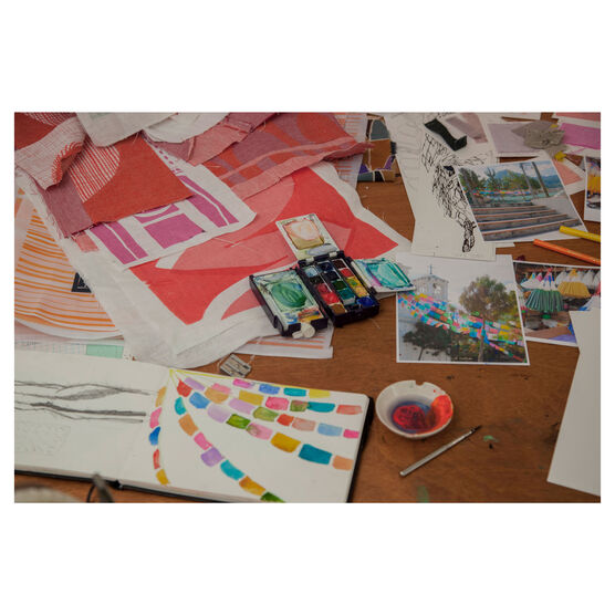 Georgia Bosson's studio table