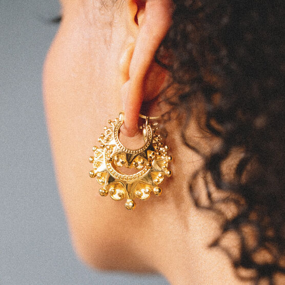 Joy Creole mini hoop earrings