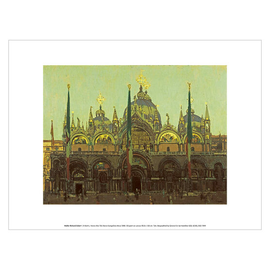 Walter Sickert St Mark’s, Venice art print