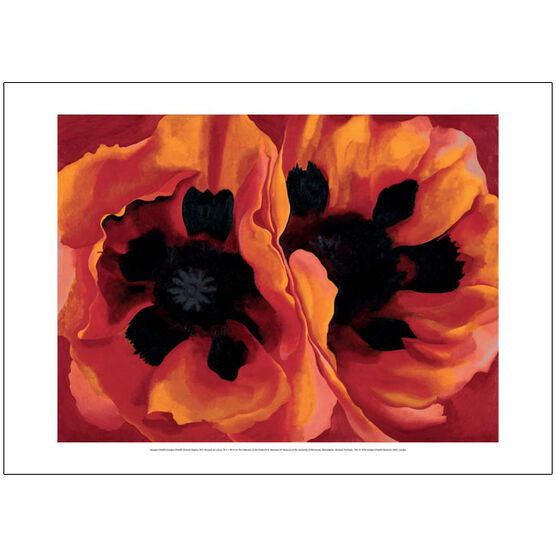 Georgia O'Keeffe Oriental Poppies (50 x 70 poster)