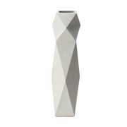 Peppermint faceted vase