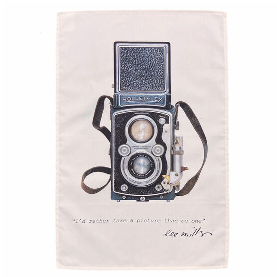 Lee Miller Rolleiflex camera tea towel