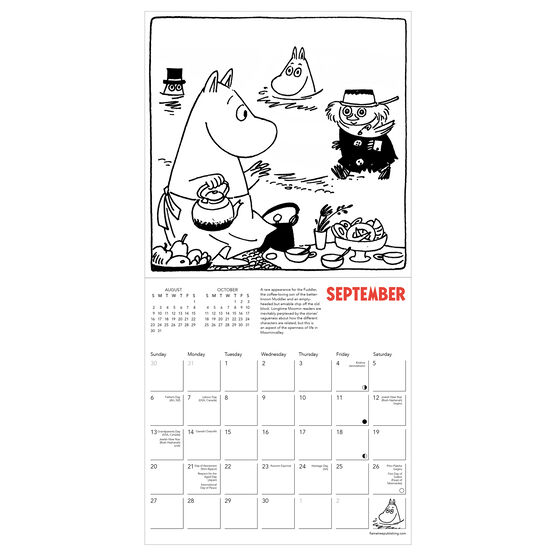 Moomin 2026 mini wall calendar