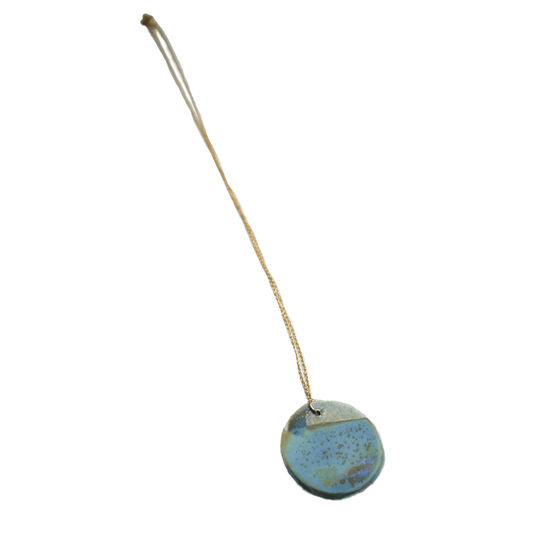 Seascape ceramic necklace