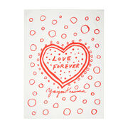 Yayoi Kusama Love Forever set of two tea towels