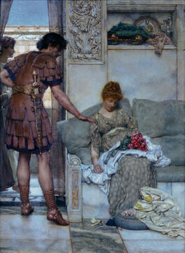 Alma-Tadema: A Silent Greeting