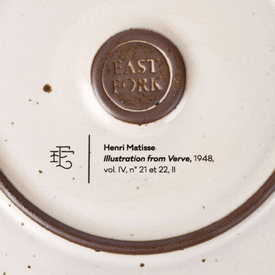 Matisse ceramic dinner plate set