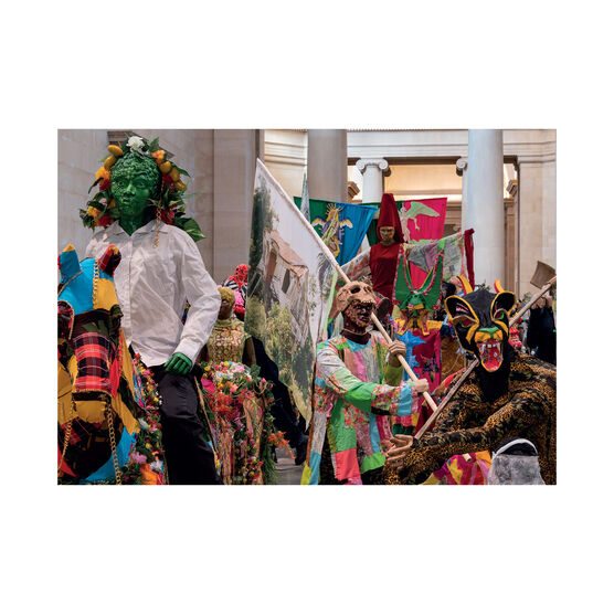Hew Locke: The Procession large postcard