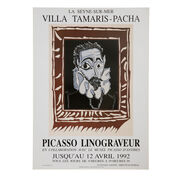 Picasso Linograveur 1992 rare vintage poster