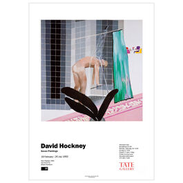 David Hockney Seven Paintings 1992 vintage exhibition poster