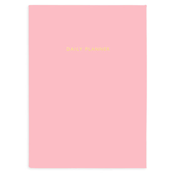 Baby pink daily planner notebook