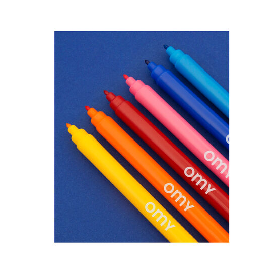 Box of 16 washable felt pens 