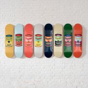 Warhol: Campbell's Soup Can skateboard - pale blue