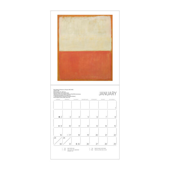 Mini Mark Rothko 2022 calendar Books Tate Shop Tate