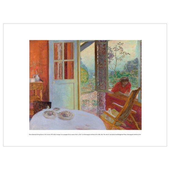 Pierre Bonnard: Dining Room in the Country exhibition print