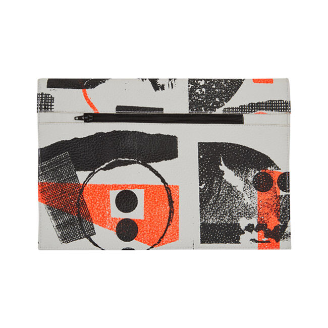 Neon store clutch bag
