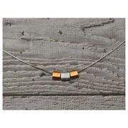 Steel and copper Ferrule necklace
