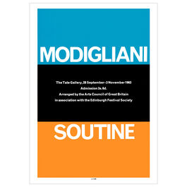 Modigliani – Soutine vintage exhibition poster