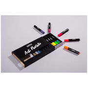 Neon and metallic oil pastels