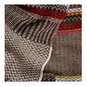 Triangle pattern wool scarf