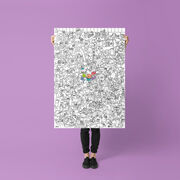 Kitty giant colouring poster