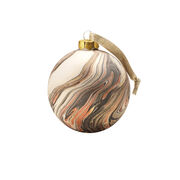 Marbled ceramic bauble
