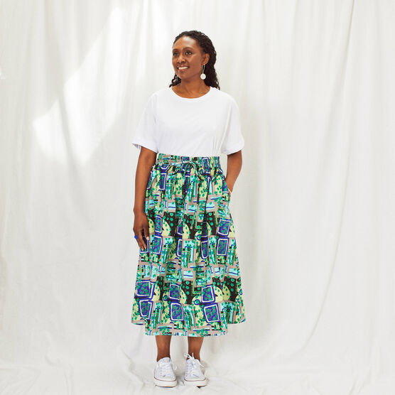 Kemi Telford blue skirt
