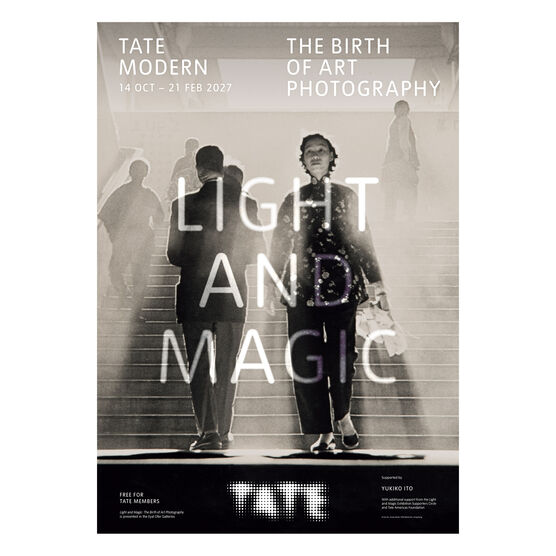 Light and Magic: The Birth of Art Photography exhibition poster