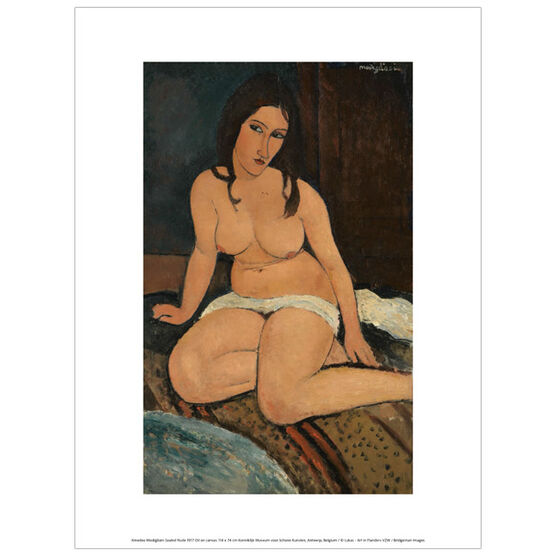 Modigliani Seated Nude (exhibition print)