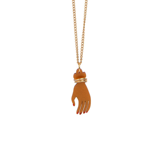 Tatty Devine Frida Kahlo hand necklace