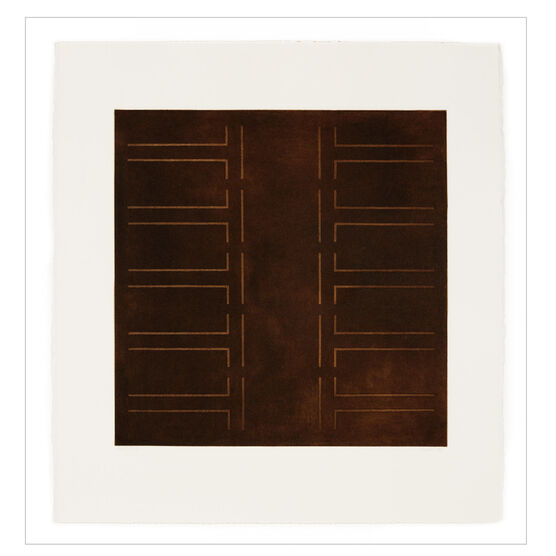 Kim Lim, Brown Aquatint, 1972