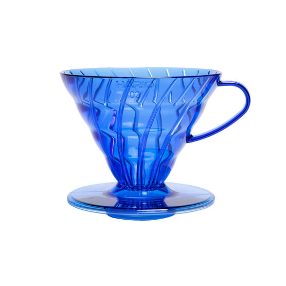 Blue V60 coffee dripper