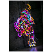 Chila Kumari Singh Burman Tiger neon light