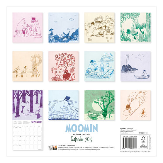 Moomin 2019 calendar