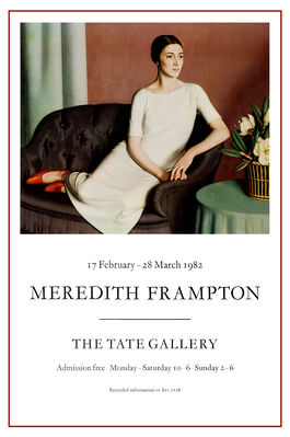 Meredith Frampton Vintage 1982 Tate Gallery Art Exhibition Poster Meredith Frampton Vintage 1982 Tate Gallery Art Exhibition Poster