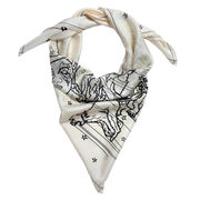 Hew Locke The Bugler silk scarf