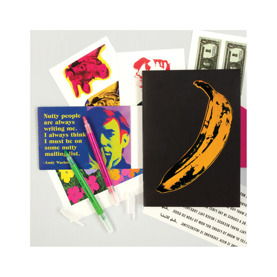 Andy Warhol Banana journal and postcard set