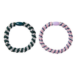 Metallic hair ties (set of 2)