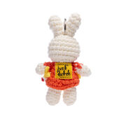 Miffy the Artist crochet keyring