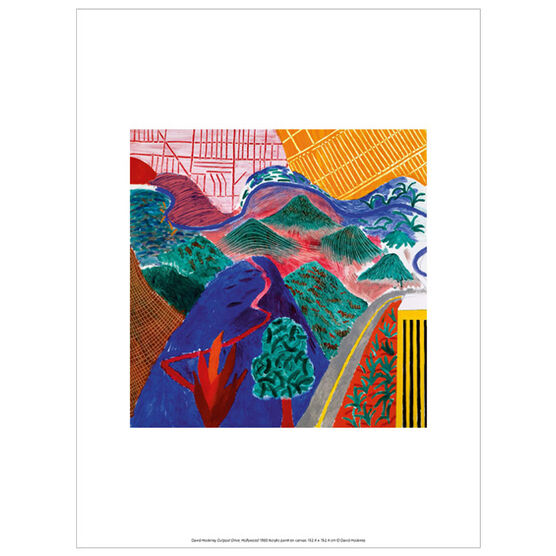 David Hockney Outpost Drive, Hollywood (exhibition print)