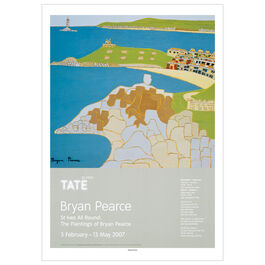 Bryan Pearce 2007 vintage exhibition poster