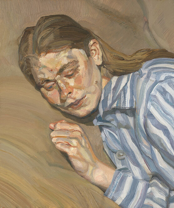 Lucian Freud: Girl in a Striped Nightshirt