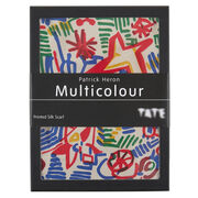 Patrick Heron Multicolour silk scarf