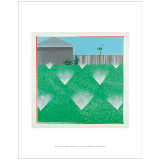 David Hockney A Lawn Being Sprinkled (mini print)