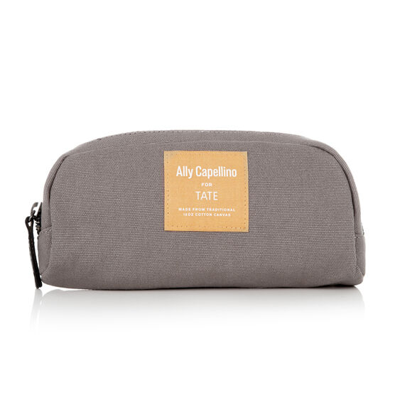 Grey/Orange Ally Capellino pencil case