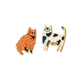 Cat stud earrings